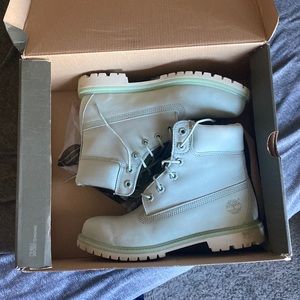 Teal timberland boots